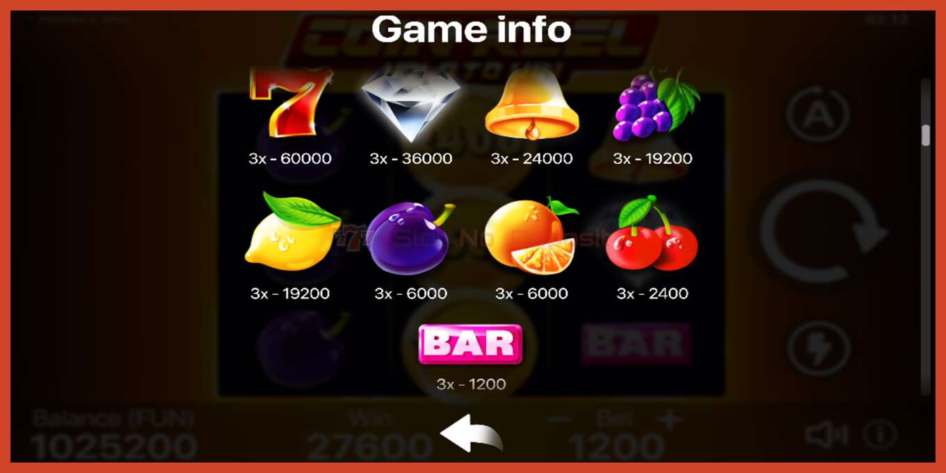 Slot screenshot: Coin Reel: Hold to Win no deposit, number - 4