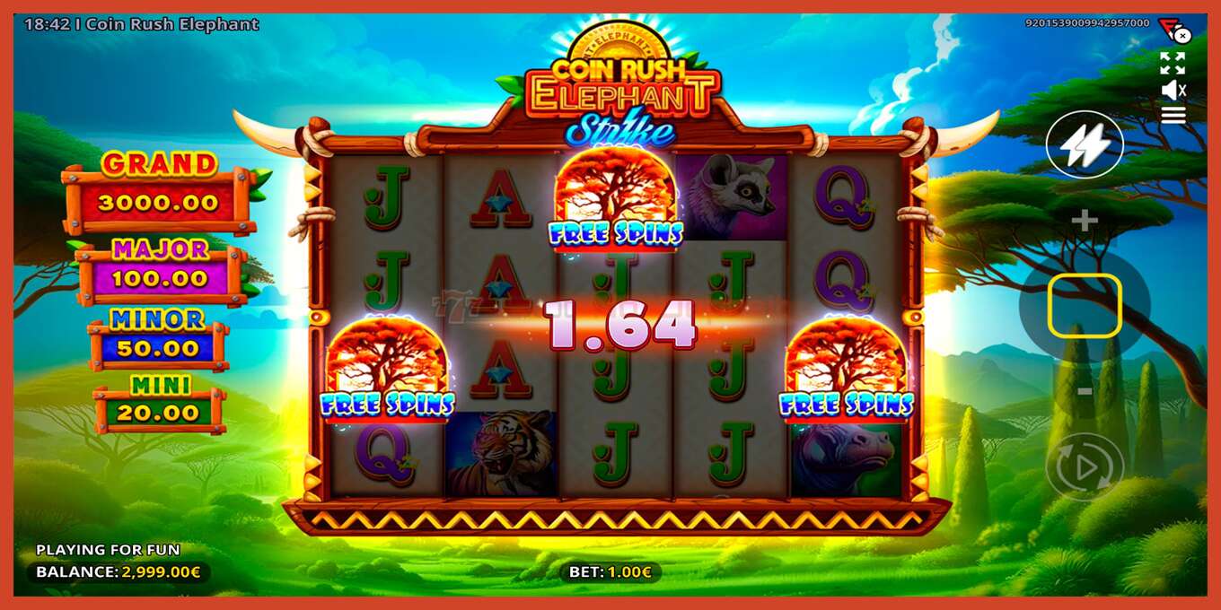 Ảnh chụp màn hình khe: Coin Rush: Elephant Strike không có tiền đặt cọc, con số - 2