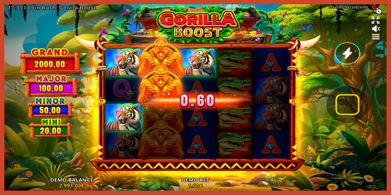 Екранна снимка на слота: Coin Rush: Gorilla Boost без депозит, номер - 3