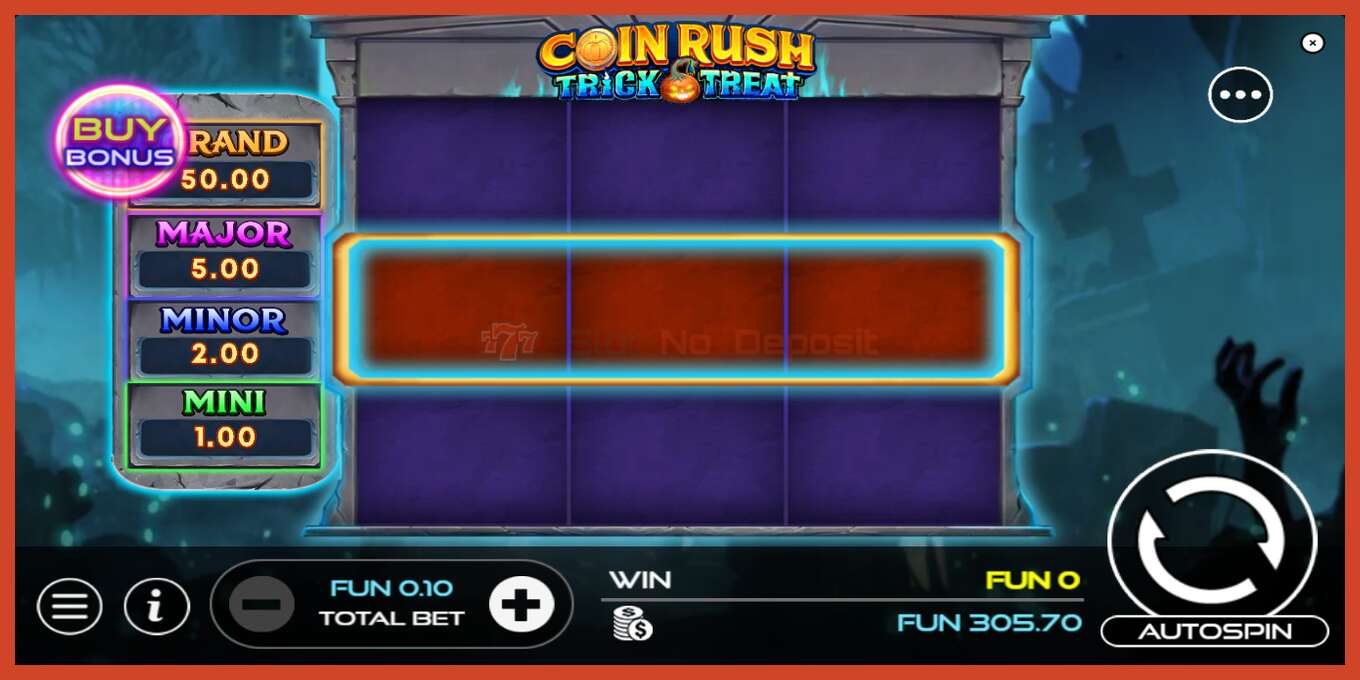 Slot screenshot: Coin Rush: Trick o Treat no deposit, number - 2