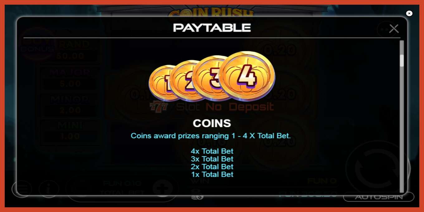 Slot screenshot: Coin Rush: Trick o Treat no deposit, number - 7