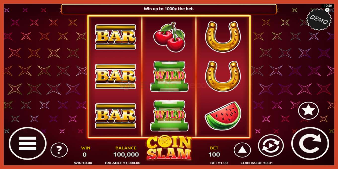 Slot screenshot: Coin Slam bez depozita, broj - 2