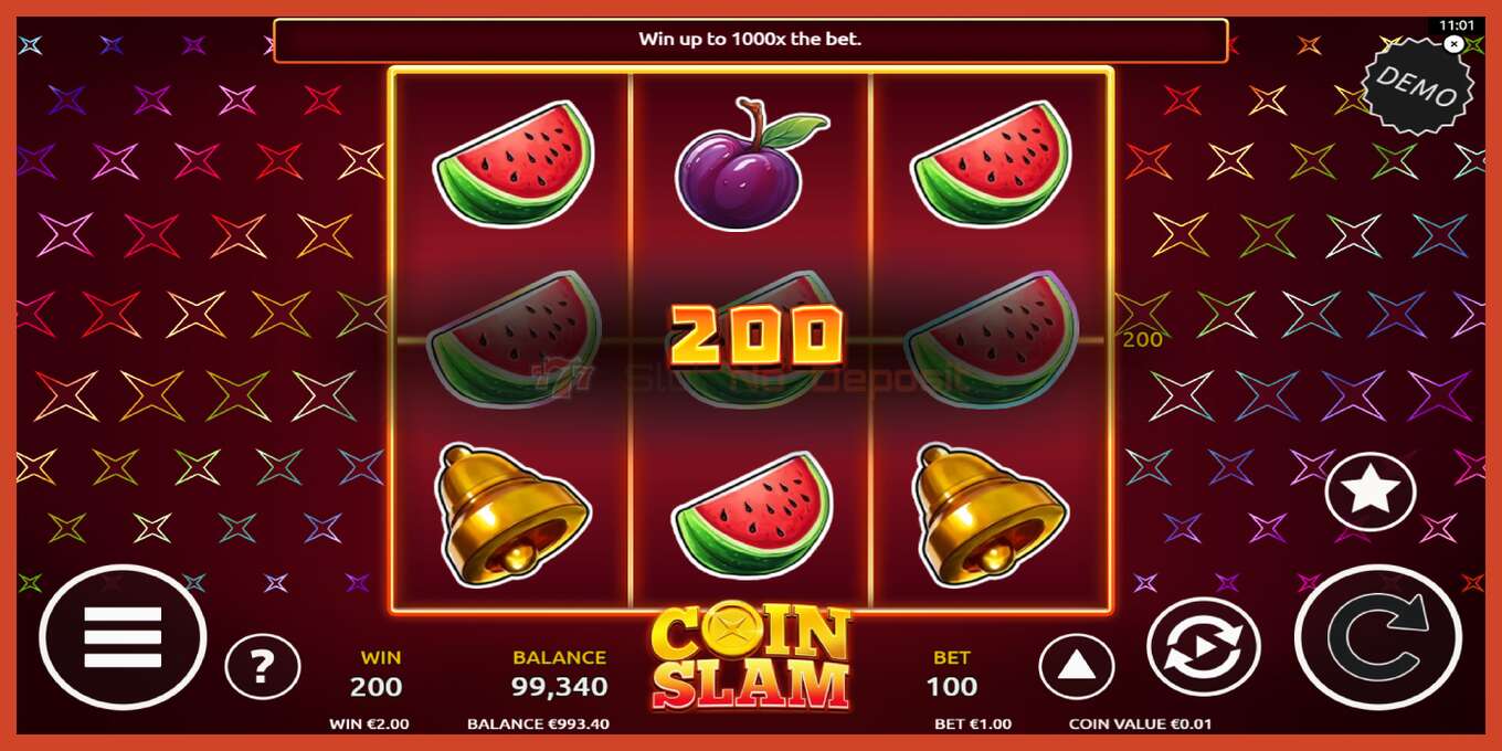 Slot screenshot: Coin Slam bez depozita, broj - 4