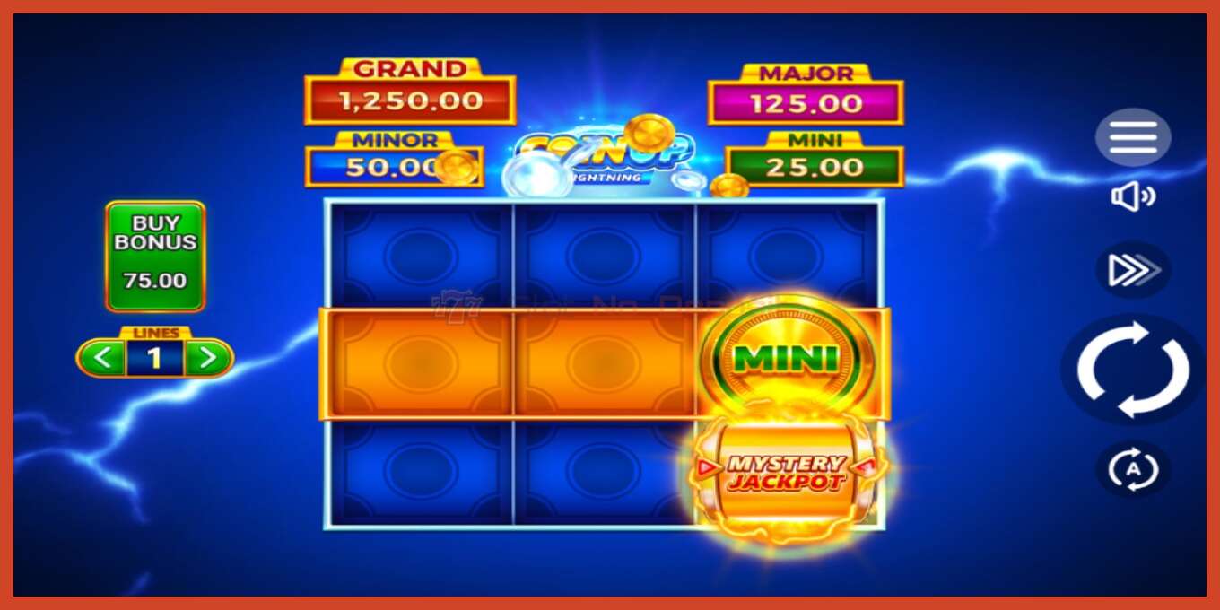 Slot screenshot: Coin UP Lightning no deposit, number - 3