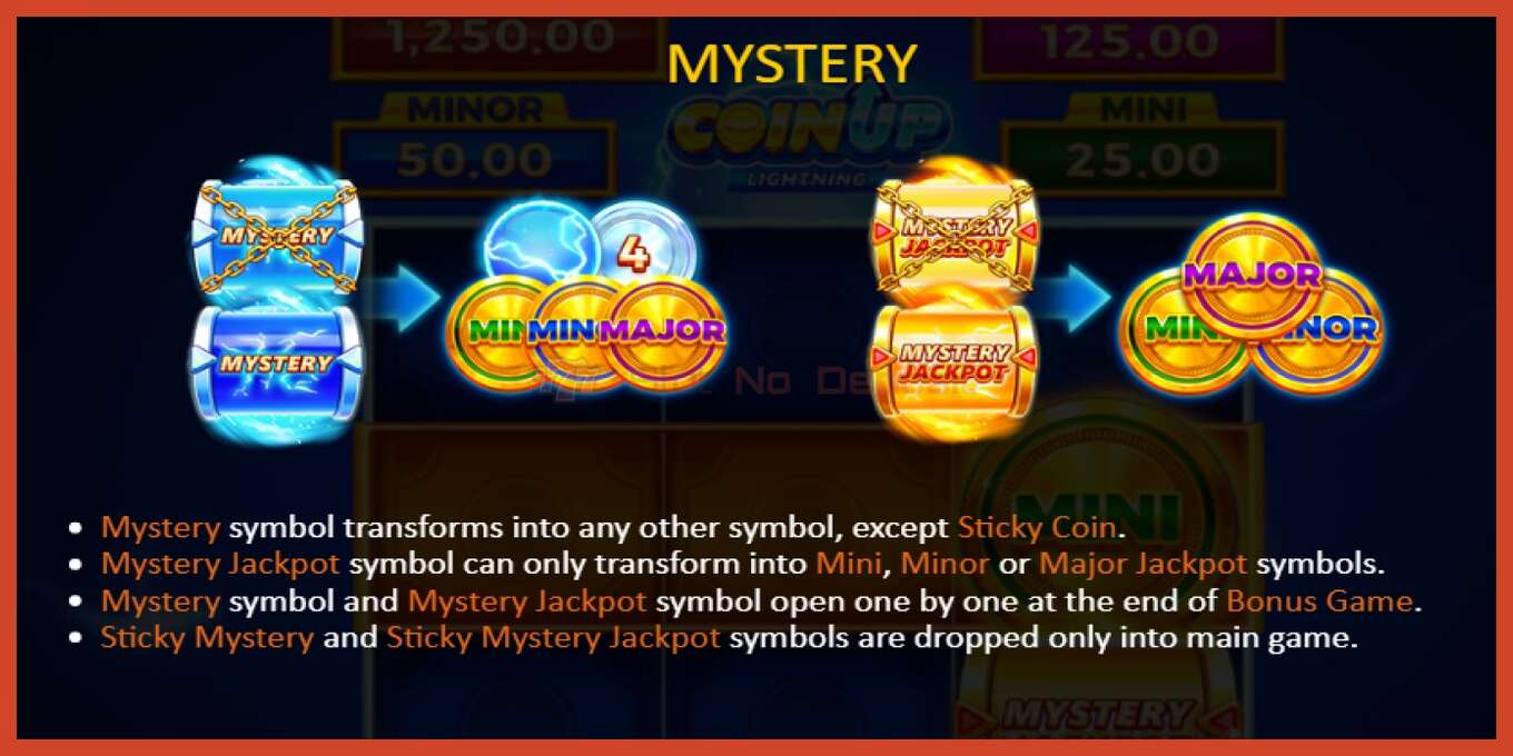 Slot screenshot: Coin UP Lightning no deposit, number - 5