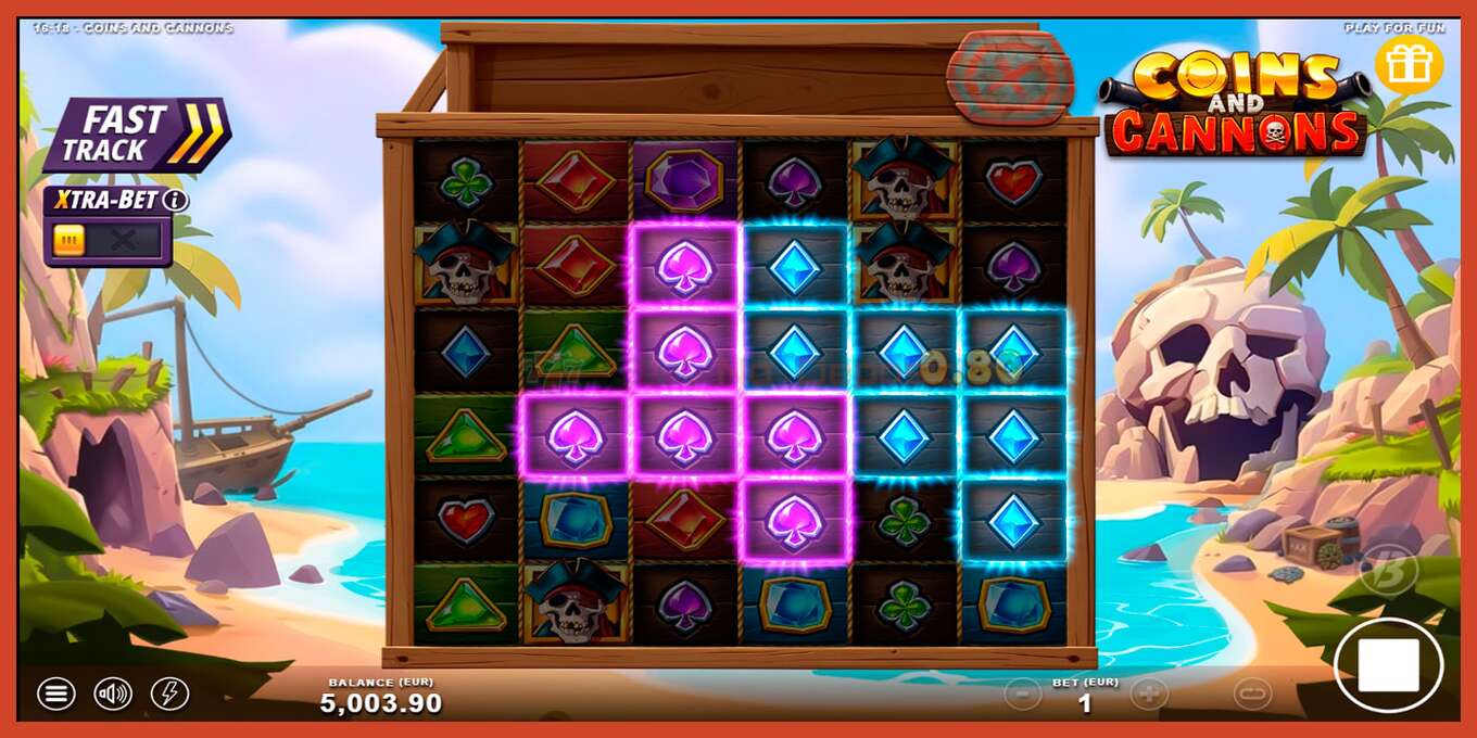 Slot screenshot: Coins and Cannons no deposit, number - 5