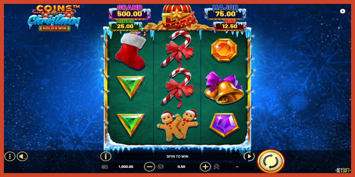 Slot screenshot: Coins of Christmas no deposit, number - 2