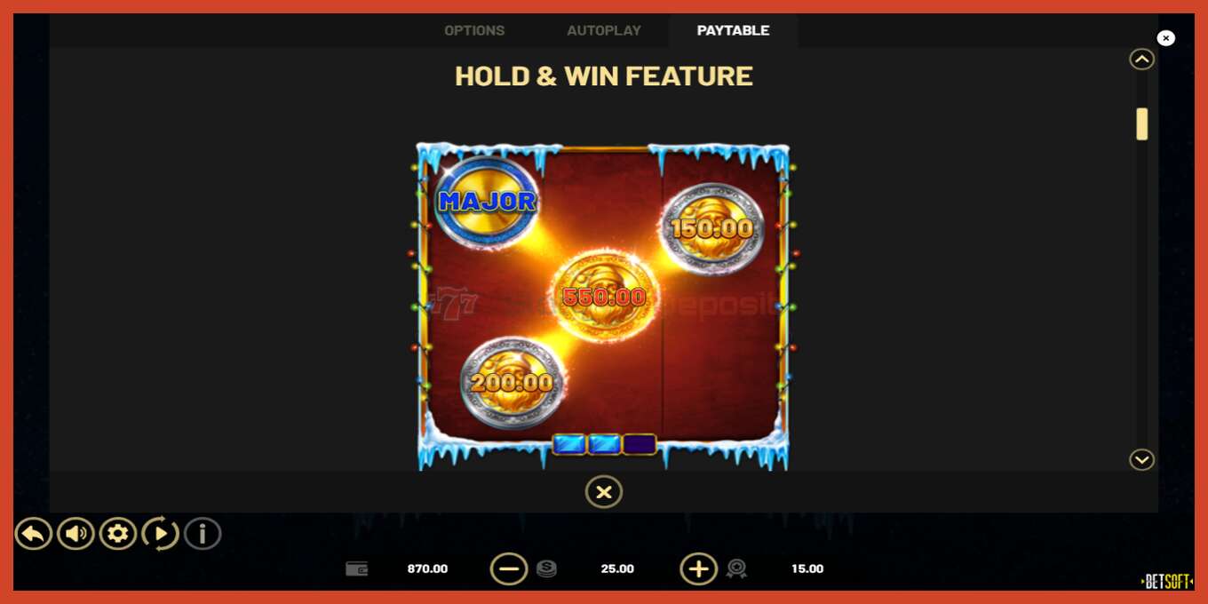 Slot screenshot: Coins of Christmas no deposit, number - 6