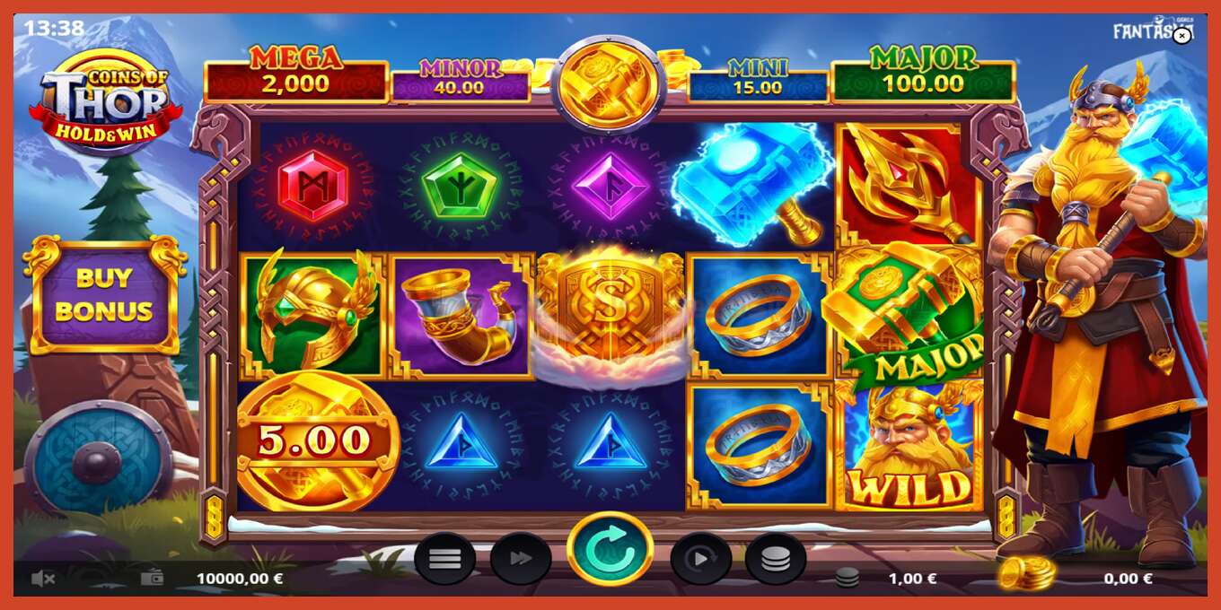 Slot screenshot: Coins of Thor no deposit, number - 2