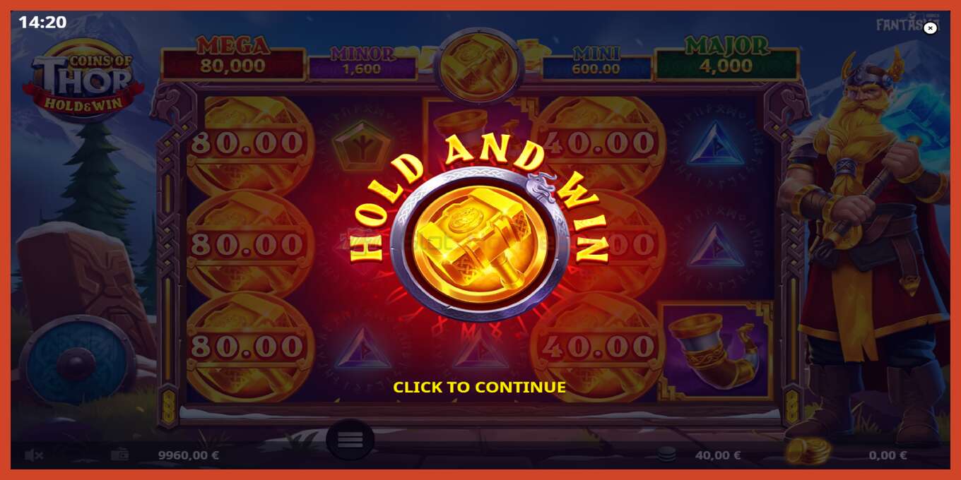 Slot screenshot: Coins of Thor no deposit, number - 3