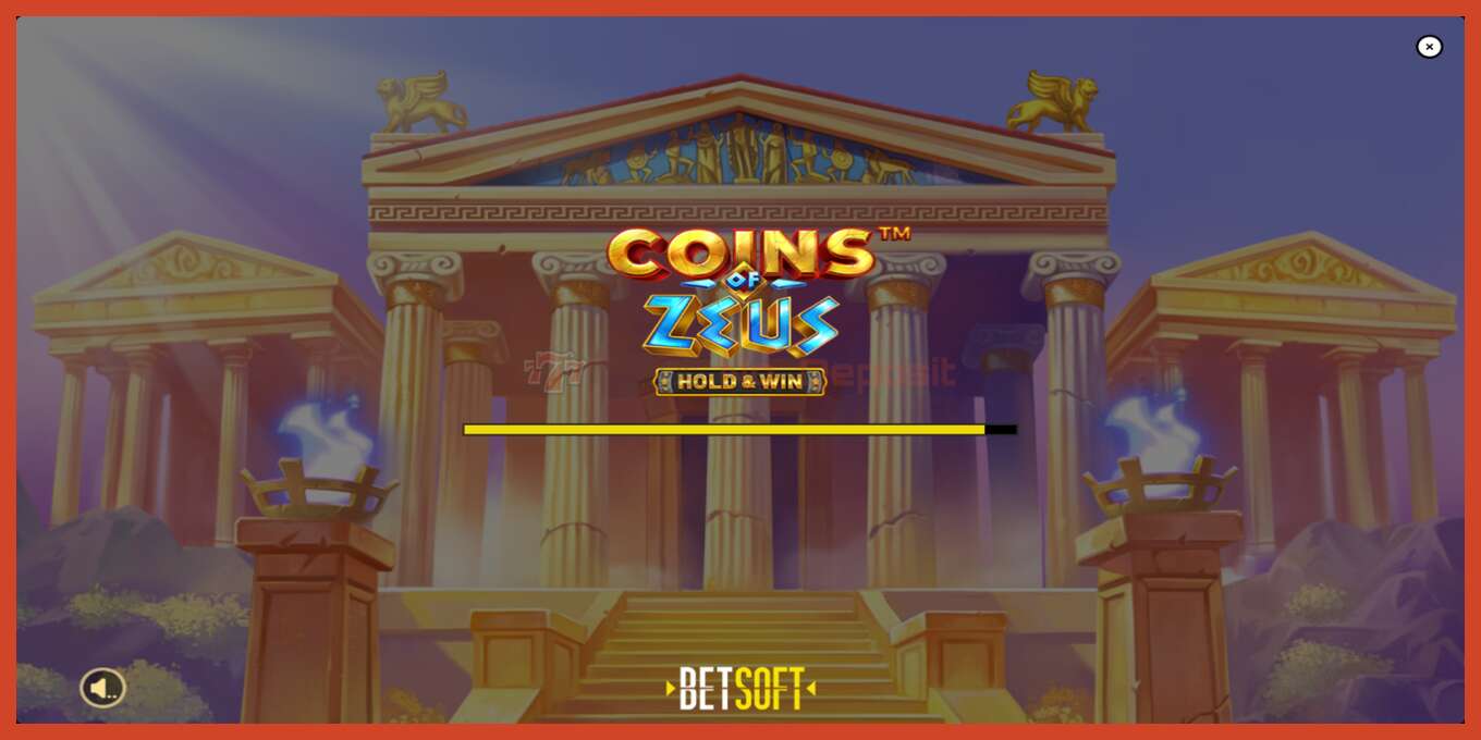 Slot screenshot: Coins of Zeus no deposit, number - 1