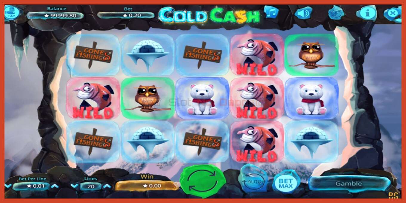 Slotin kuvakaappaus: Cold Cash ei talletusta, määrä - 2