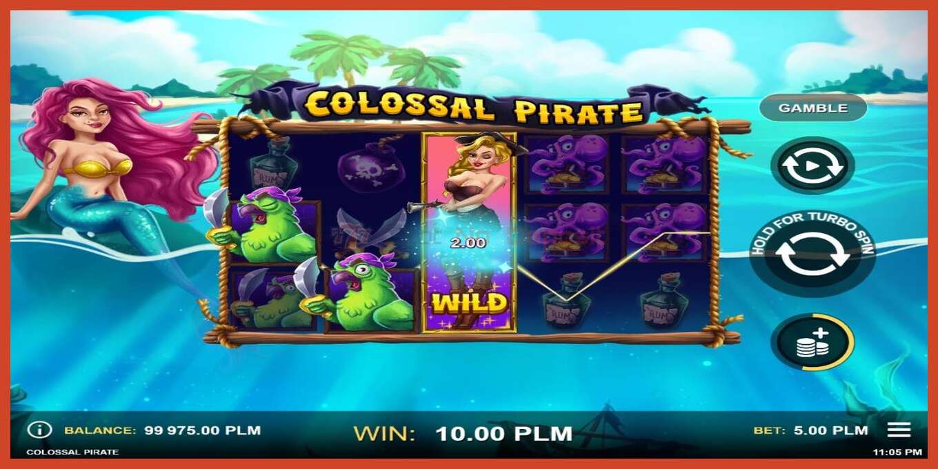 Slot screenshot: Colossal Pirate no deposit, number - 3