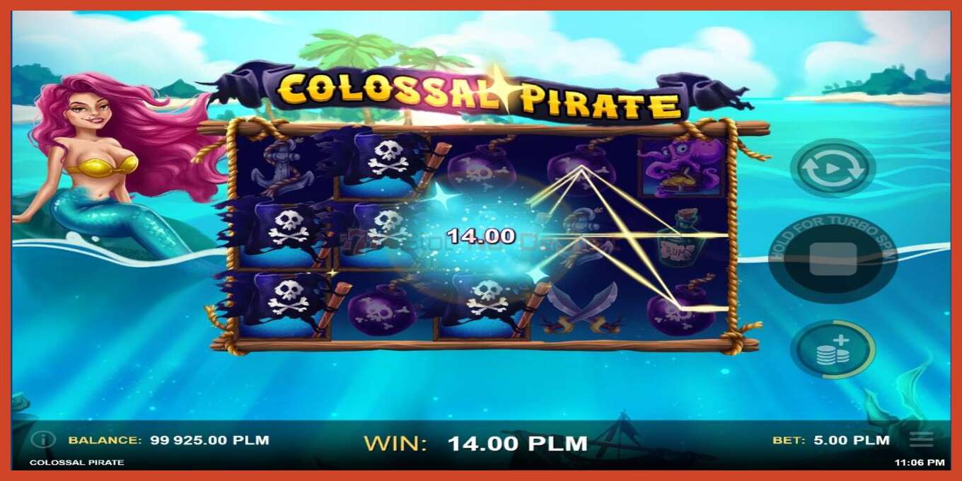 Slot screenshot: Colossal Pirate no deposit, number - 4