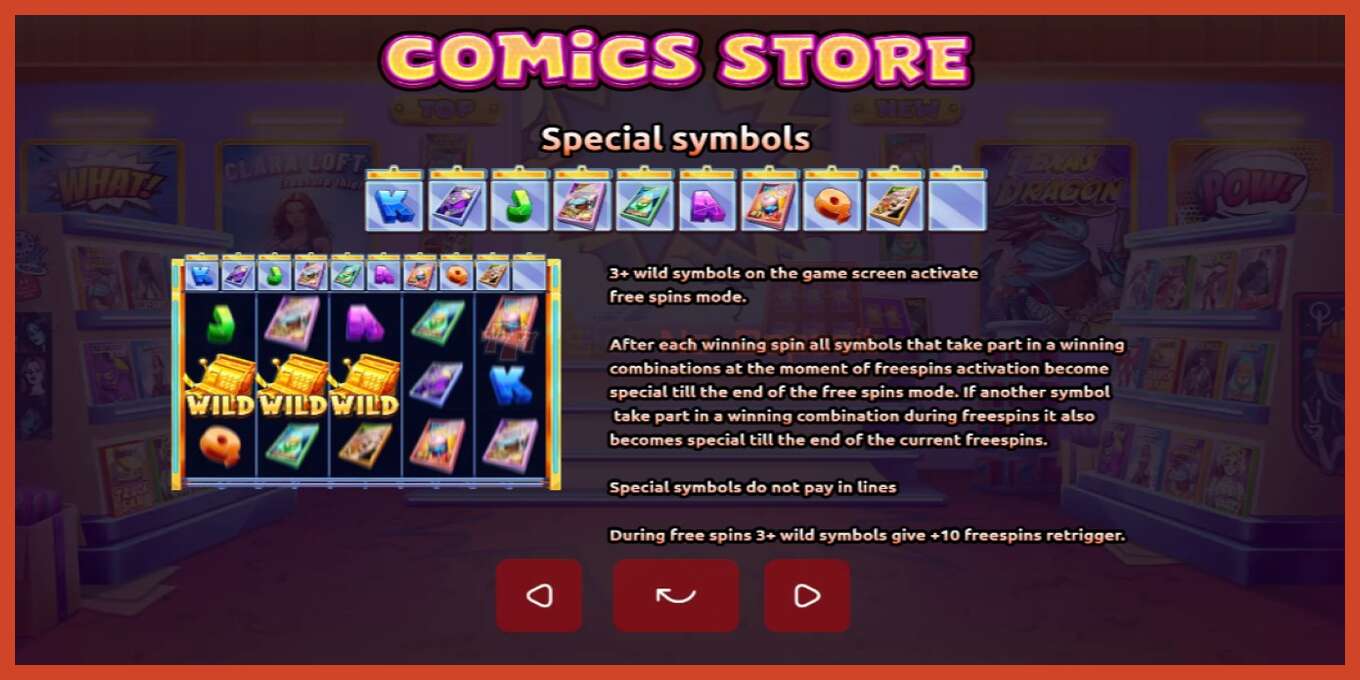 Slot screenshot: Comics Store hakuna amana, nambari - 4