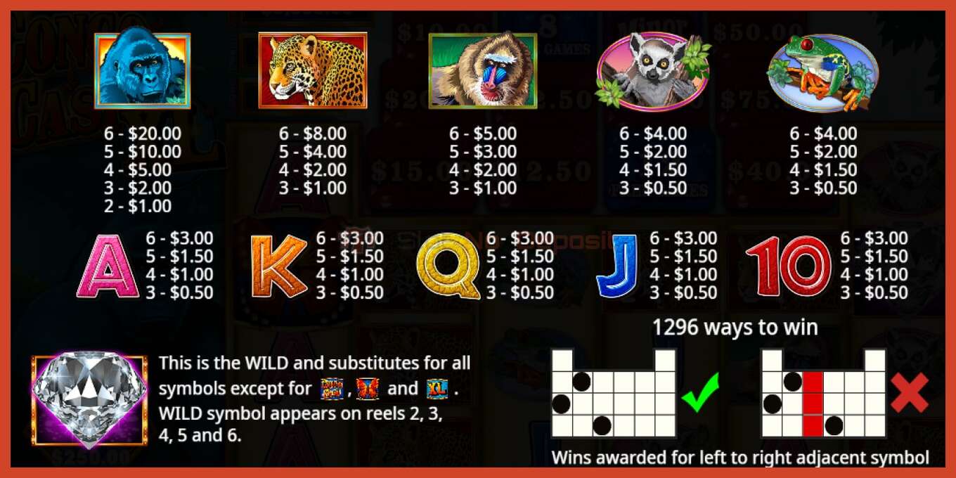 Slot screenshot: Congo Cash XL no deposit, number - 4