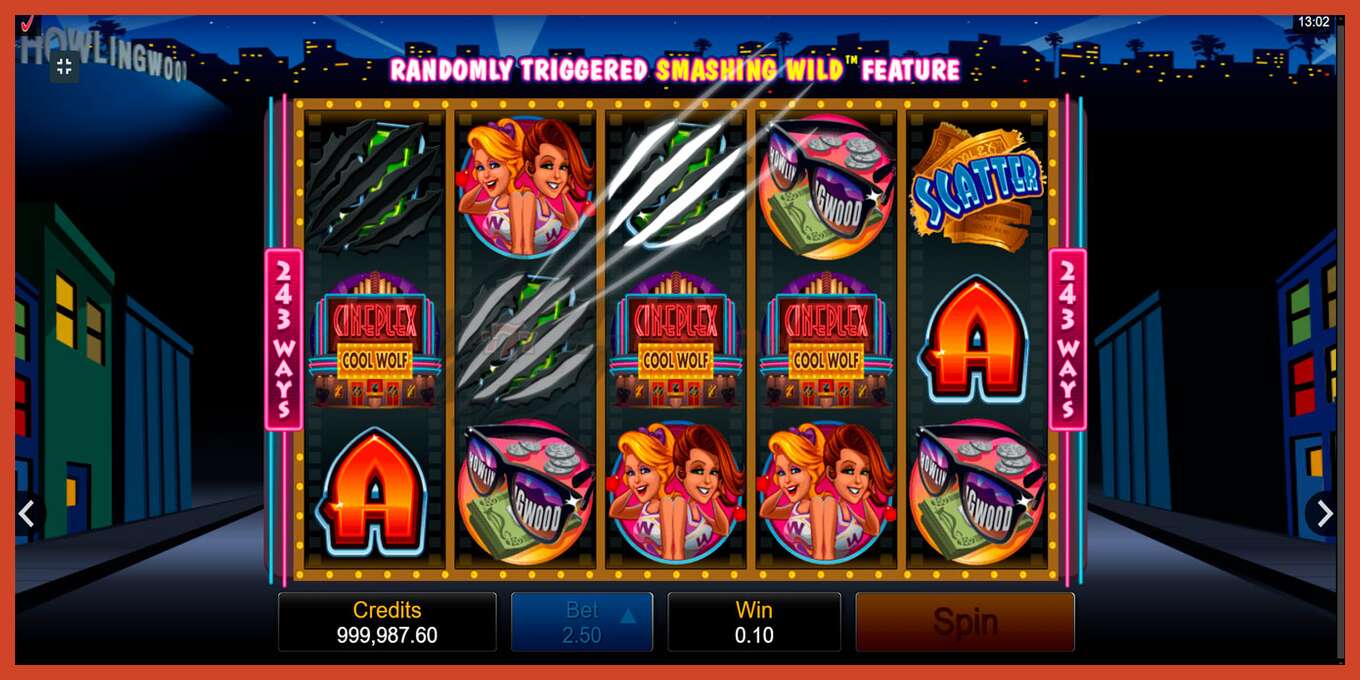 Slot screenshot: Cool Wolf no deposit, number - 2