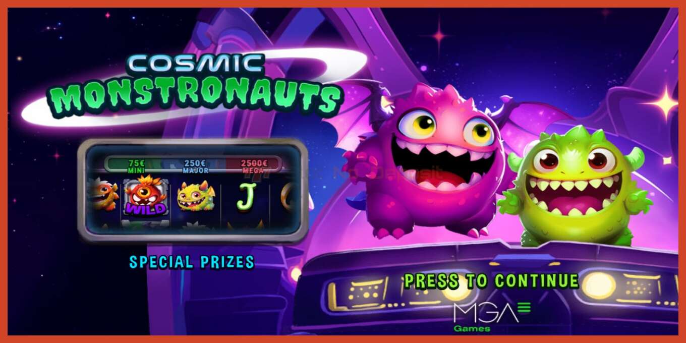 Slot screenshot: Cosmic Monstronauts no deposit, number - 1