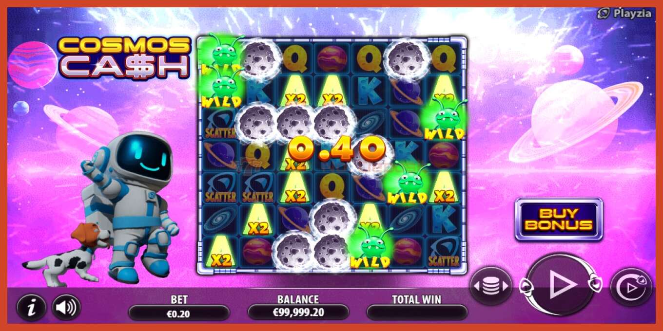 Slot screenshot: Cosmos Cash no deposit, number - 3