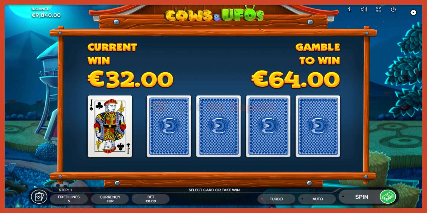 Slot screenshot: Cows & UFOs no deposit, number - 3