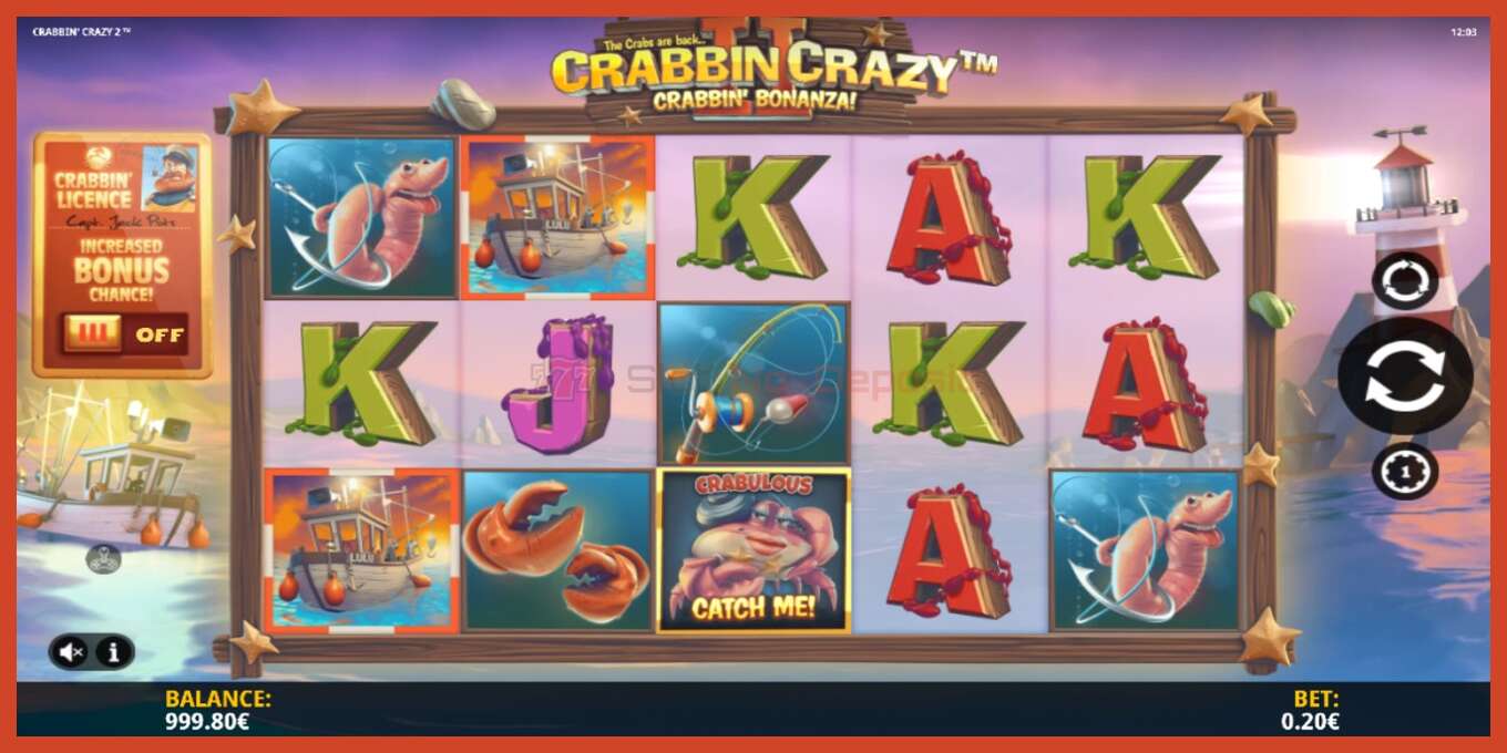 Екранна снимка на слота: Crabbin Crazy 2 без депозит, номер - 2