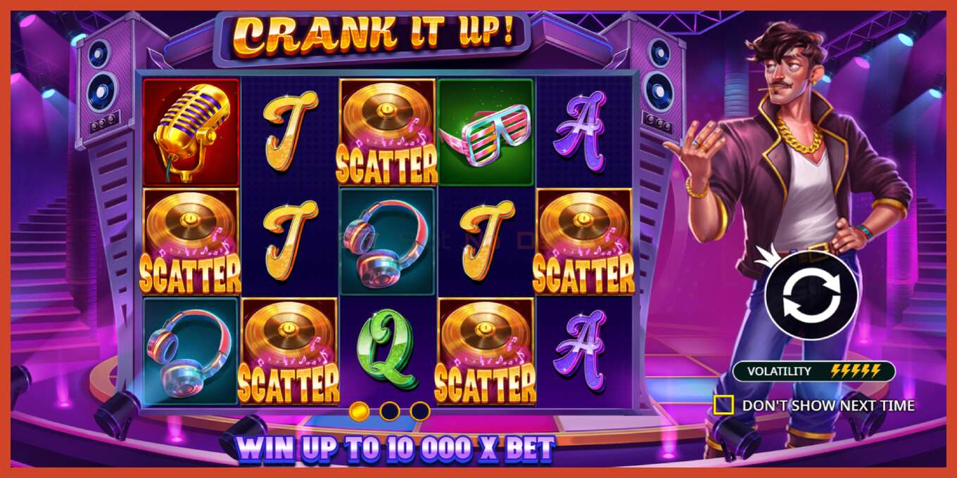 Slot skærmbillede: Crank it Up intet depositum, antal - 1