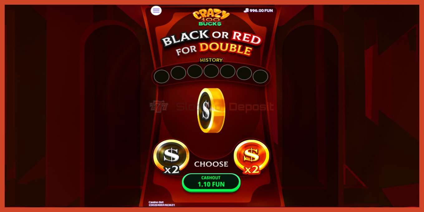 Slot screenshot: Crazy 100 Bucks no deposit, number - 3