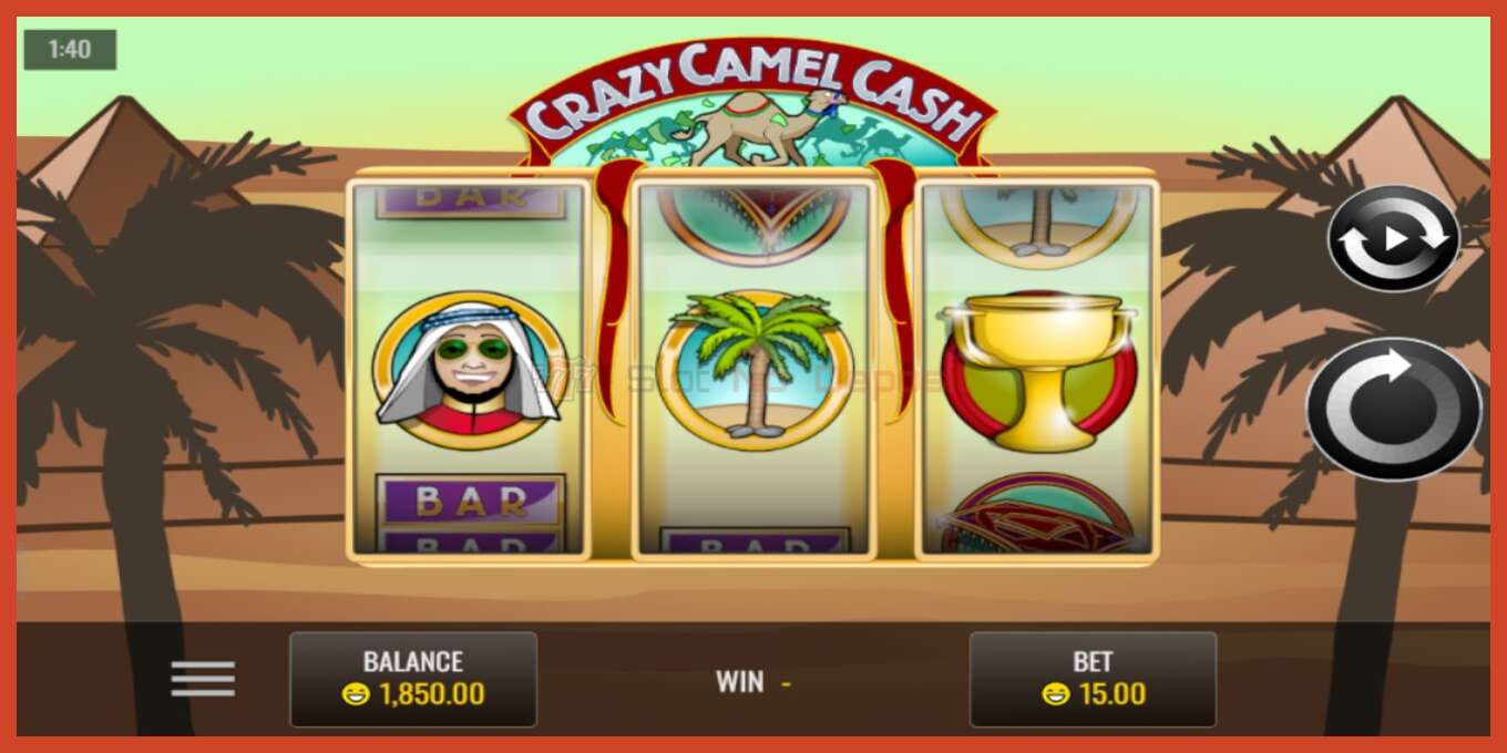 Slot screenshot: Crazy Camel Cash no deposit, number - 2