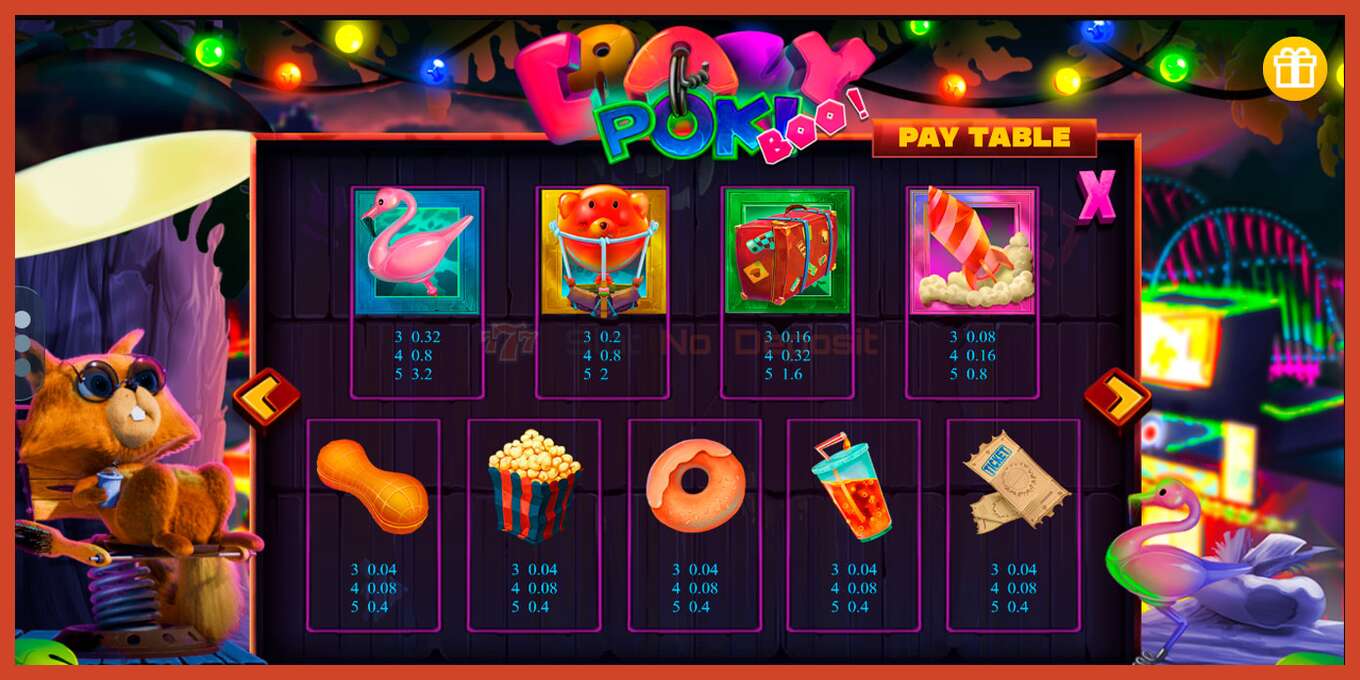 Slot screenshot: Crazy Poki Boo! no deposit, number - 6