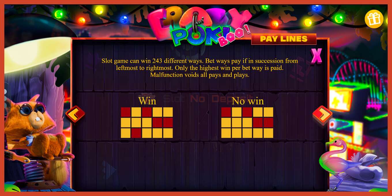 Slot screenshot: Crazy Poki Boo! no deposit, number - 7