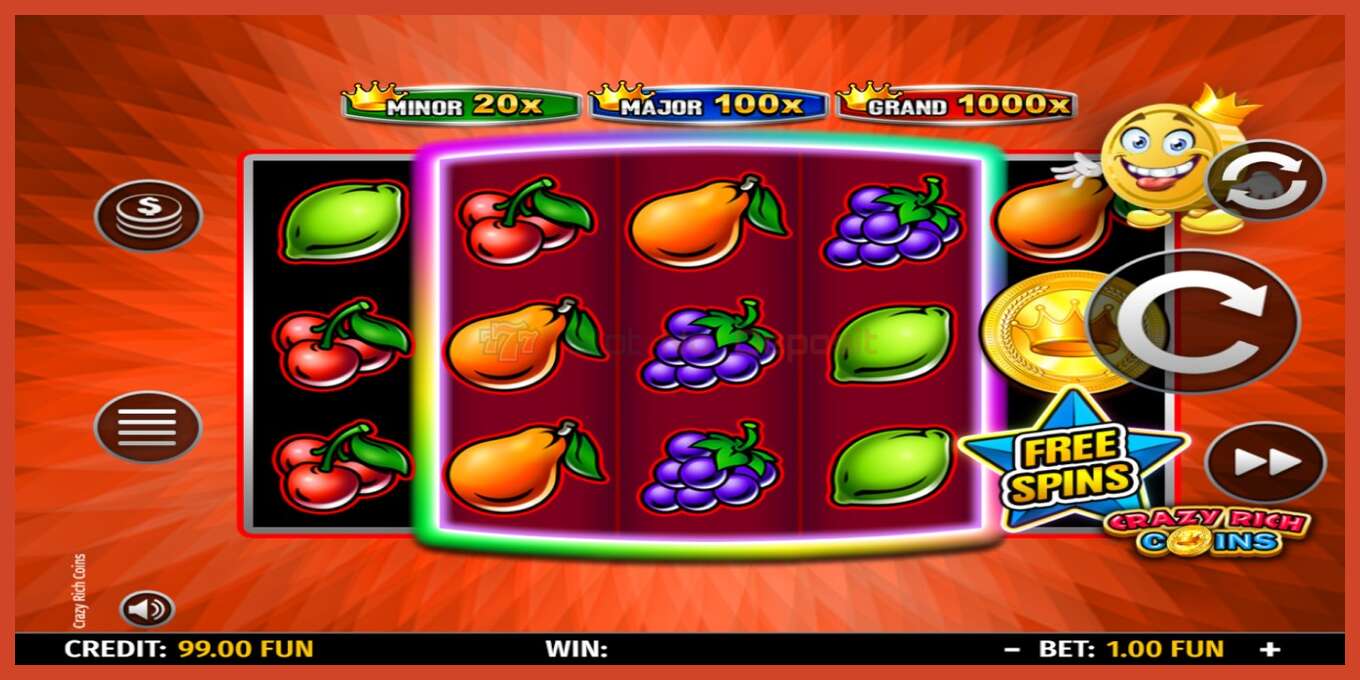 Slot screenshot: Crazy Rich Coins bez depozita, broj - 2