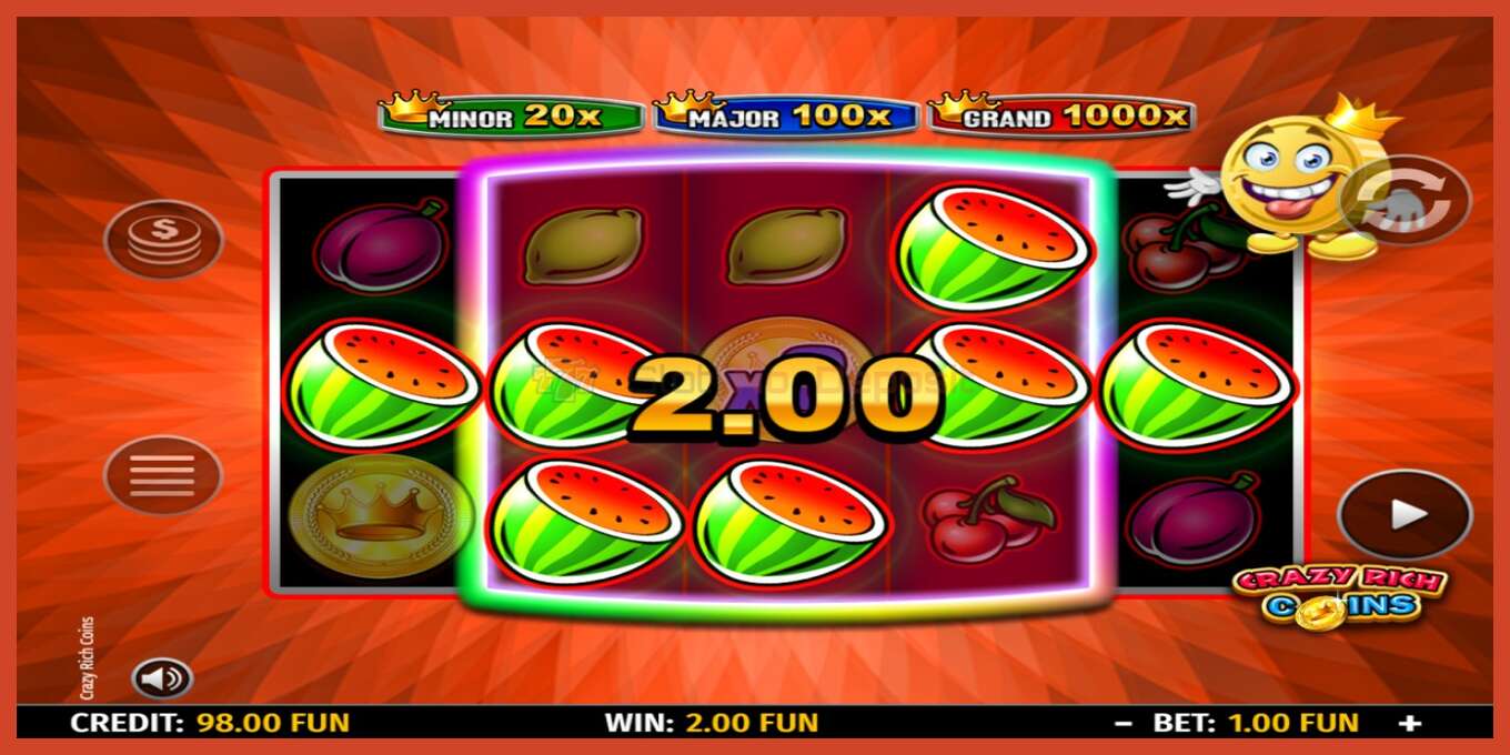 Slot screenshot: Crazy Rich Coins bez depozita, broj - 3