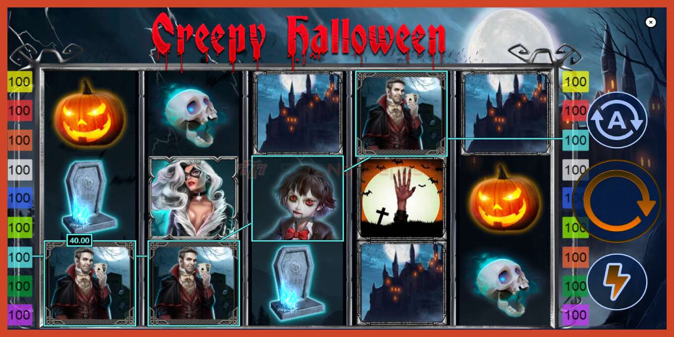 Slot screenshot: Creepy Halloween no deposit, number - 4