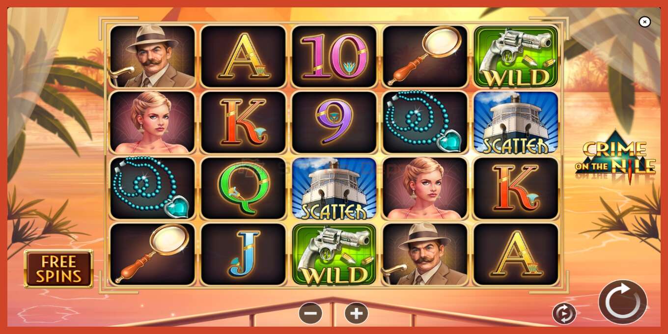 Slot screenshot: Crime on the Nile no deposit, number - 2