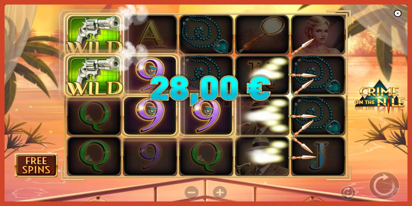 Slot screenshot: Crime on the Nile no deposit, number - 3