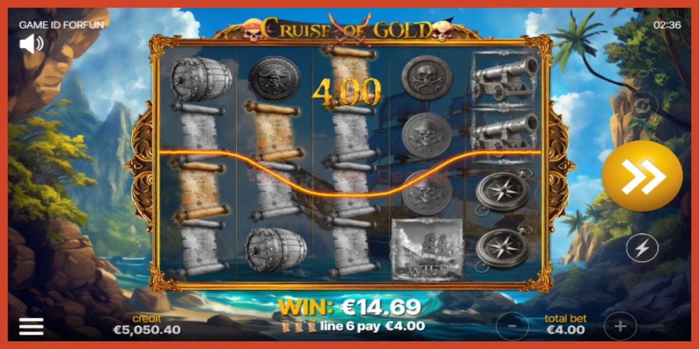 Slot screenshot: Cruise of Gold no deposit, number - 3