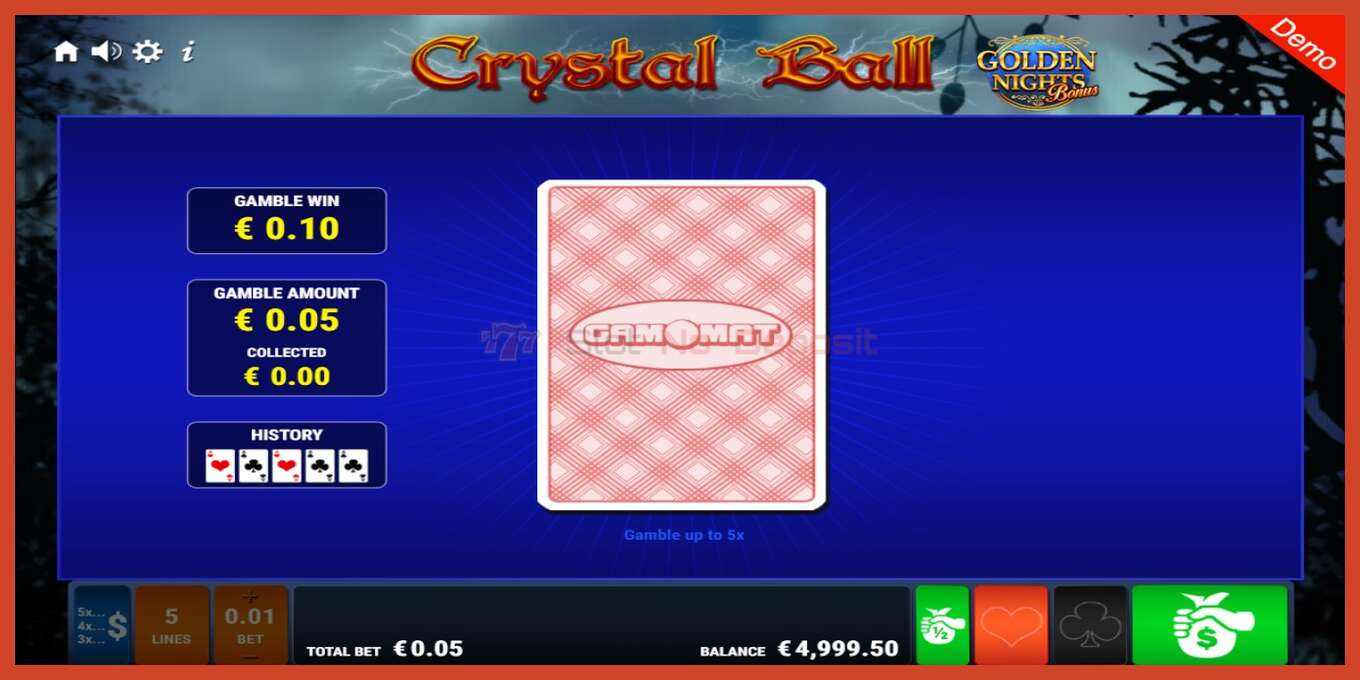 Slot screenshot: Crystal Ball Golden Nights no deposit, number - 3