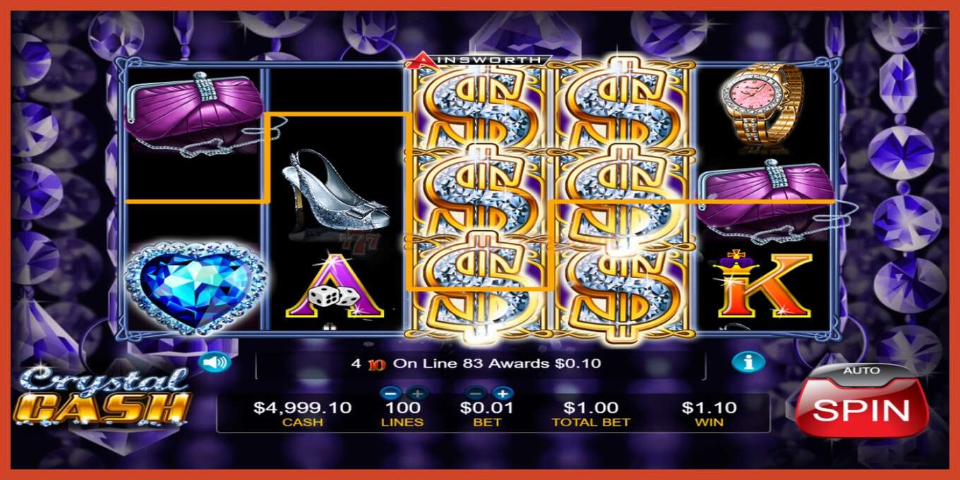 Slot screenshot: Crystal Cash no deposit, number - 2