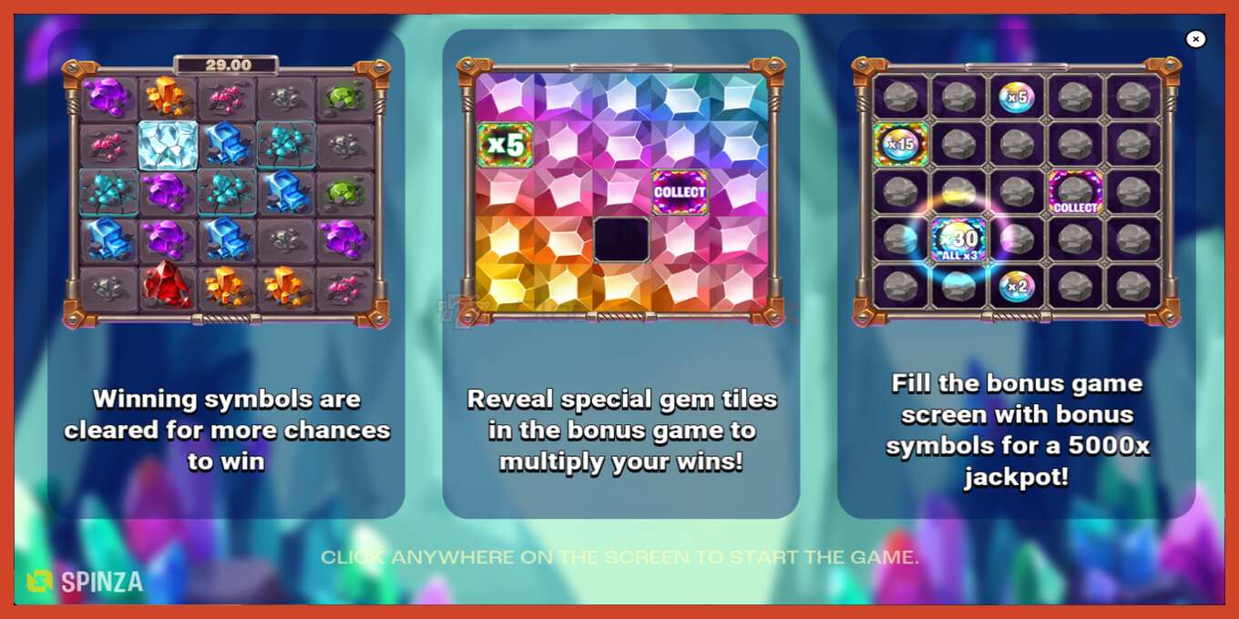 Slot screenshot: Crystal Crushers no deposit, number - 1