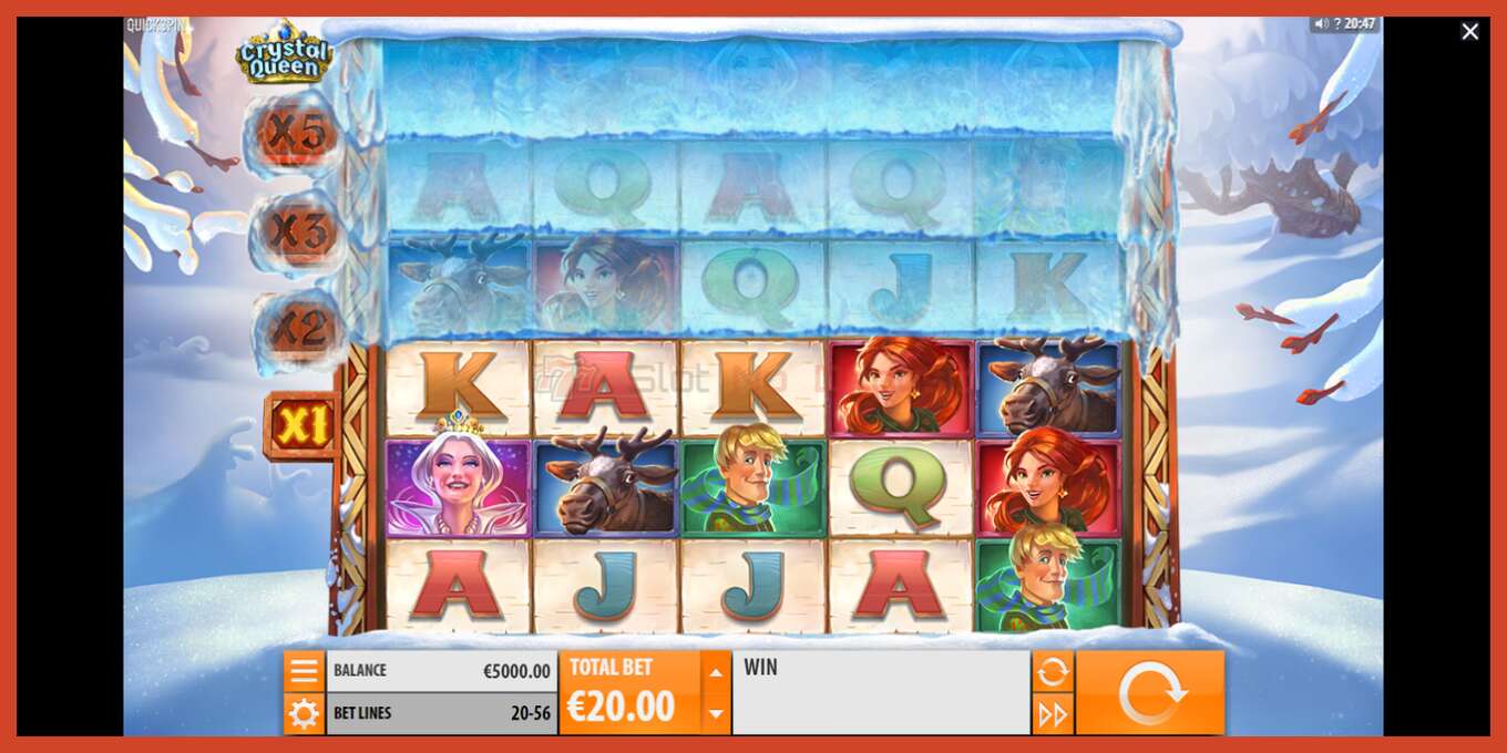 Slot screenshot: Crystal Queen no deposit, number - 2