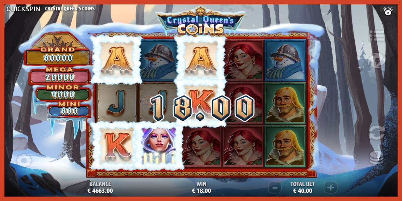 Slot screenshot: Crystal Queens Coins no deposit, number - 5