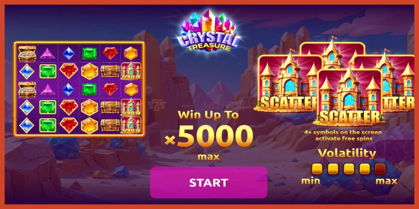 Slot screenshot: Crystal Treasure no deposit, number - 1