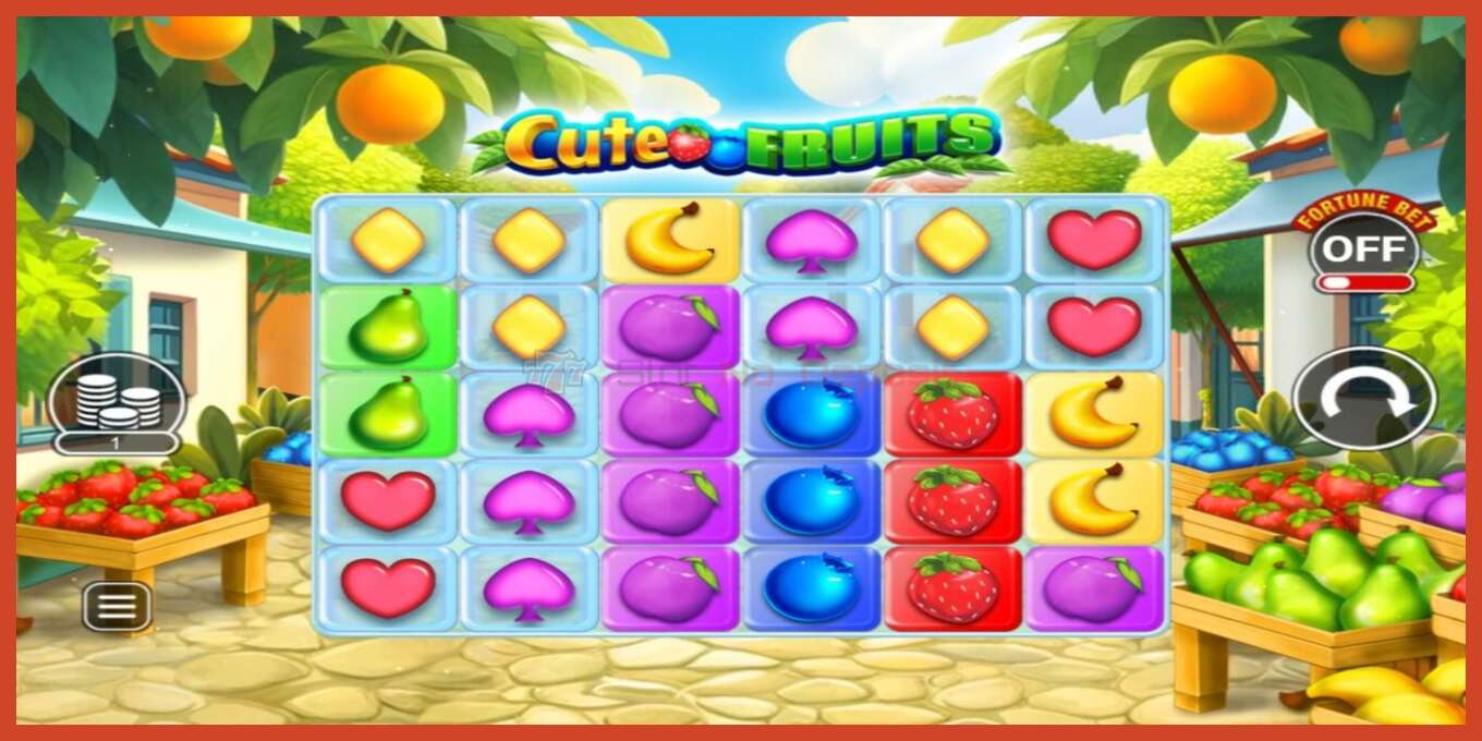 Slot screenshot: Cute Fruits no deposit, number - 1