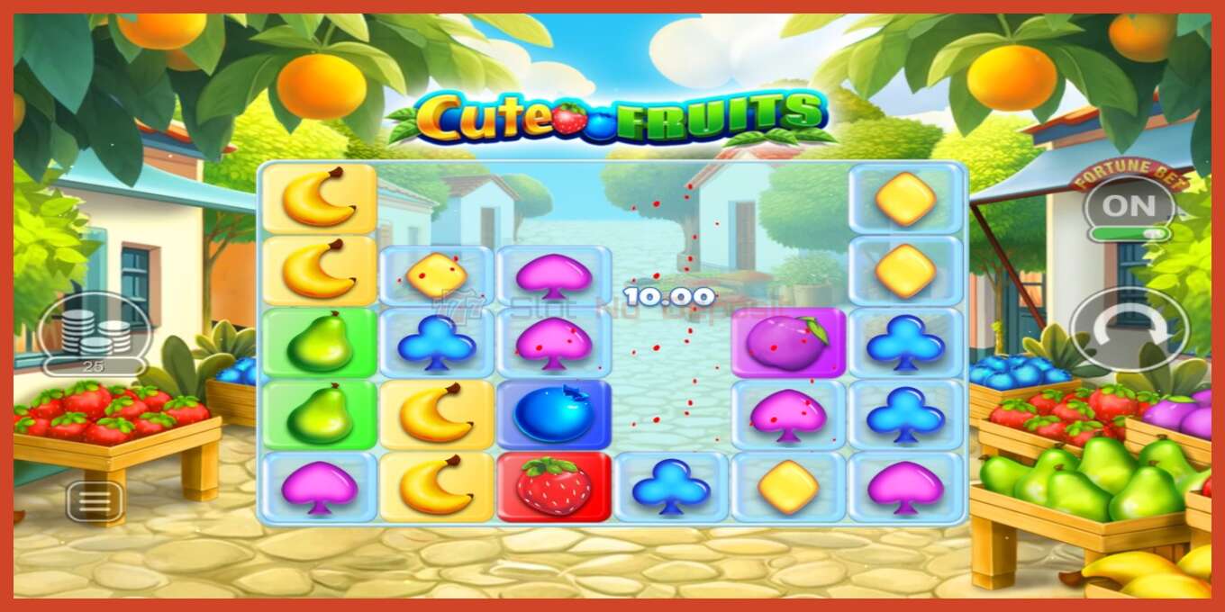 Slot screenshot: Cute Fruits no deposit, number - 2