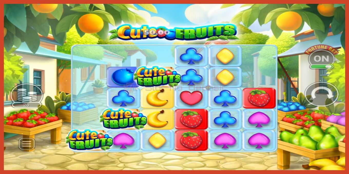 Slot screenshot: Cute Fruits no deposit, number - 4