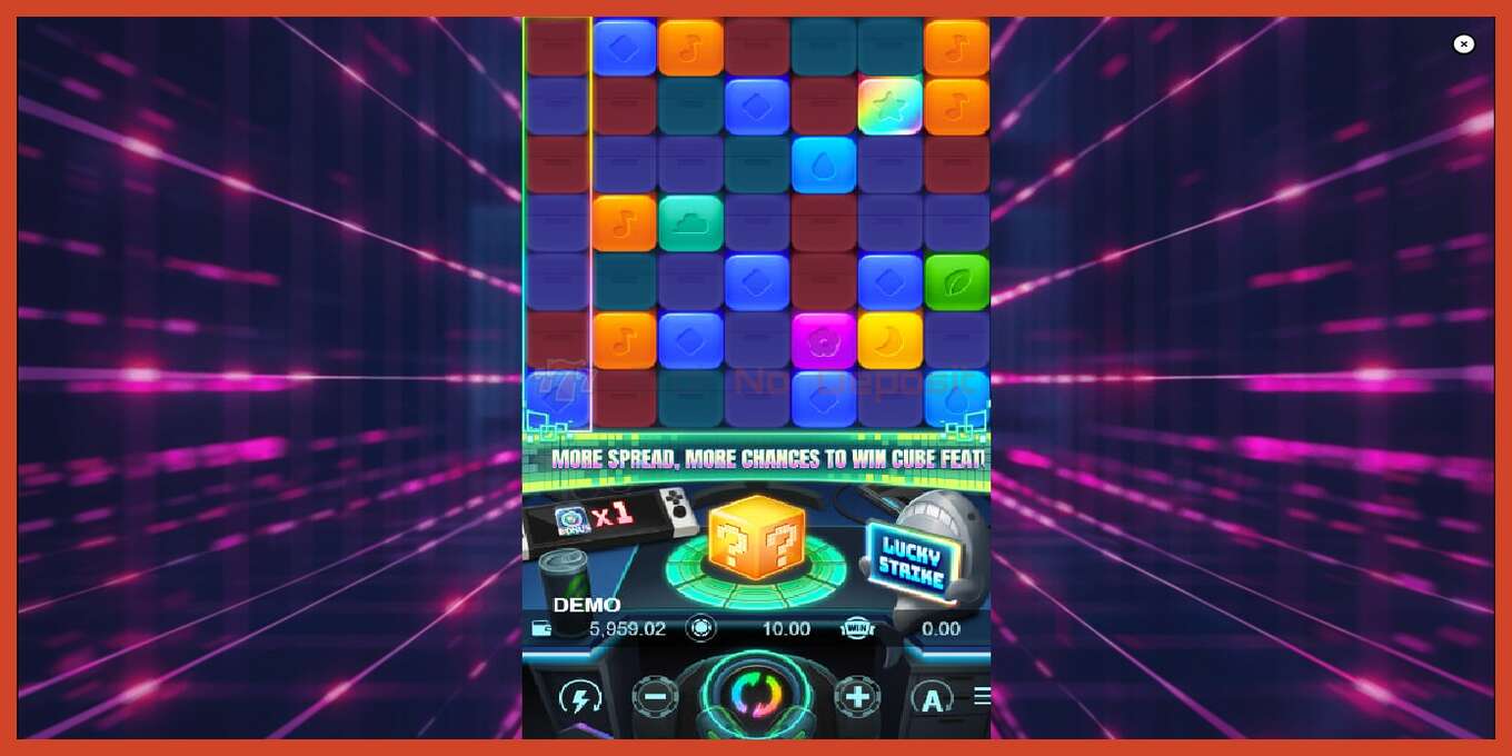 Slot screenshot: Cyber Cube no deposit, number - 5