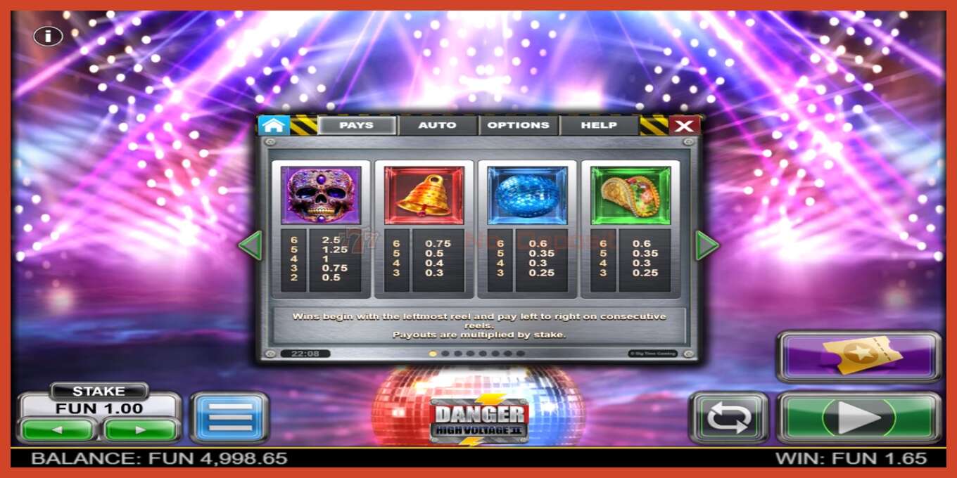 Slot screenshot: Danger High Voltage II no deposit, number - 4