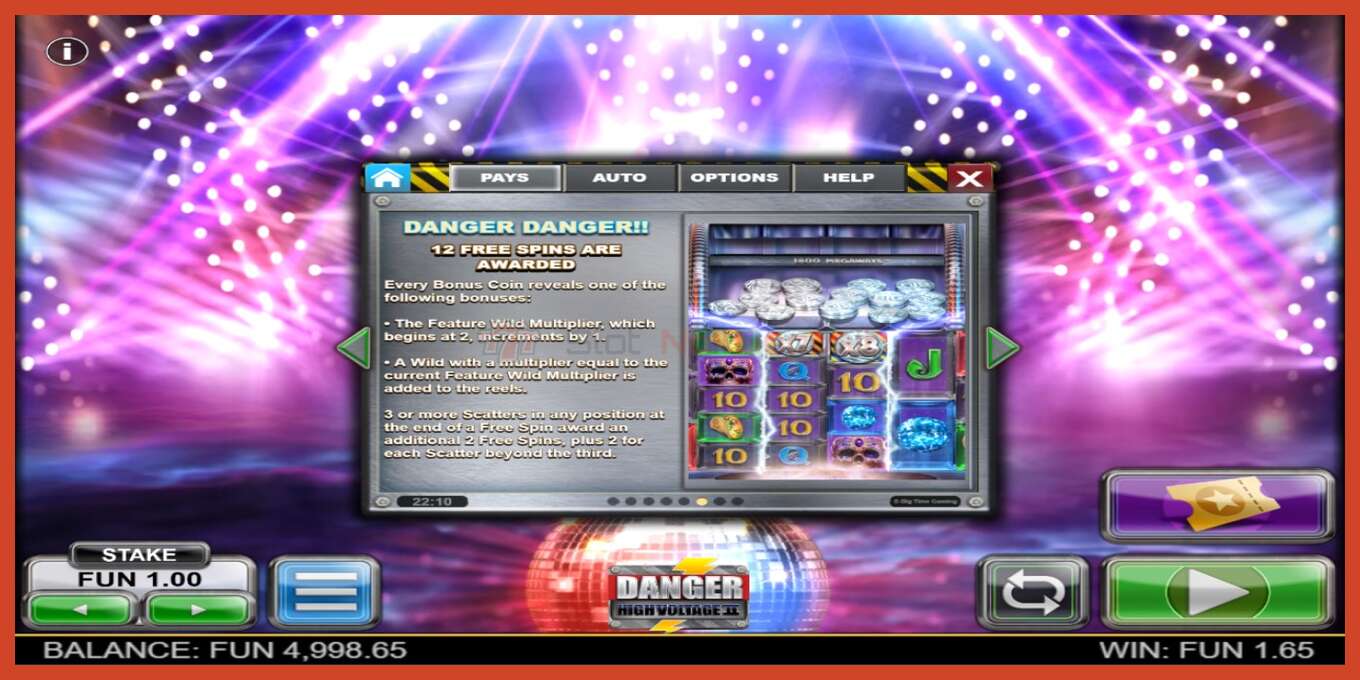 Slot screenshot: Danger High Voltage II no deposit, number - 7