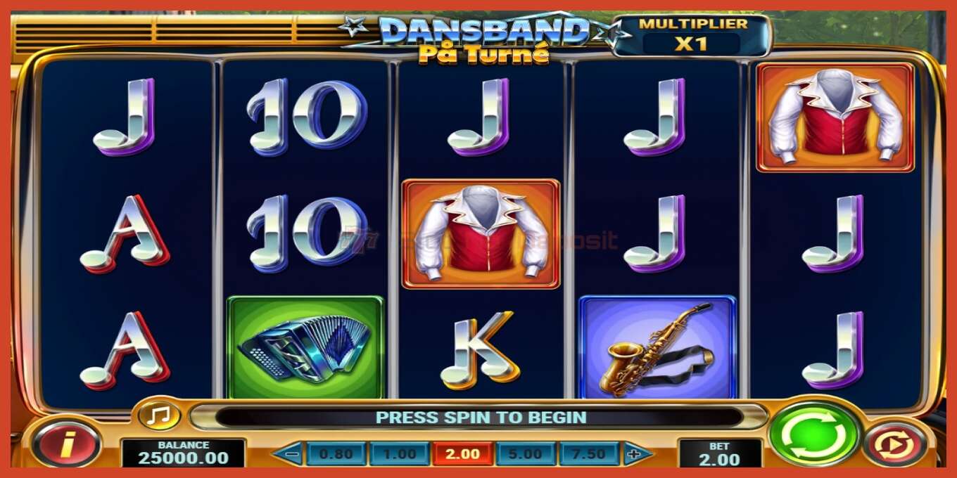 Slot screenshot: Dansband Pa Turne no deposit, number - 1