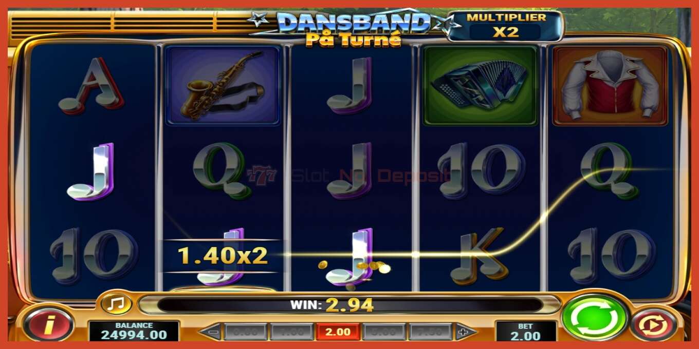 Slot screenshot: Dansband Pa Turne no deposit, number - 2